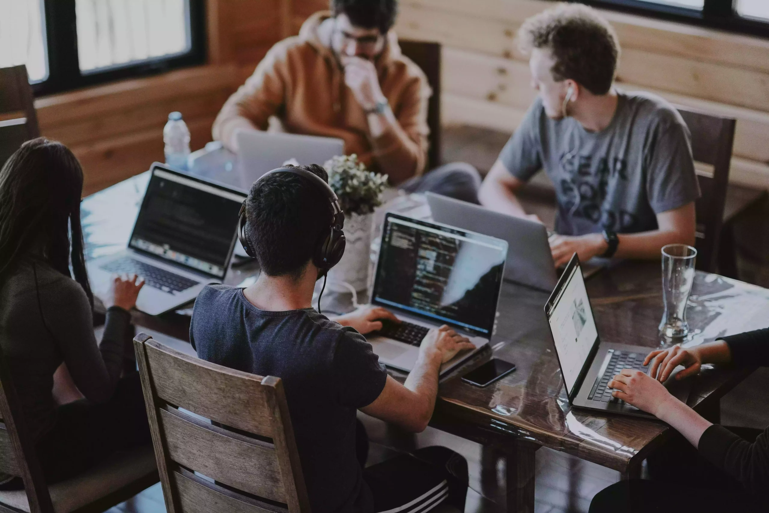 Group of students working